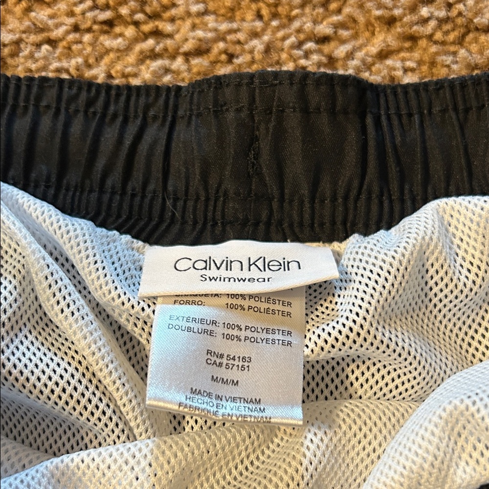 Calvin Klein Men's black Swim Trunks - Picture 2 of 3